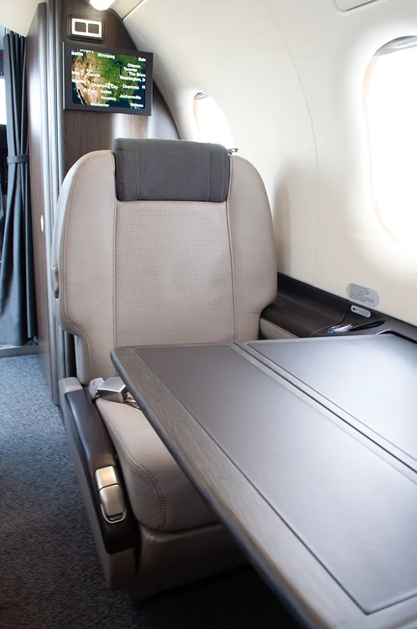 Cabin interior of a 2014 Pilatus.