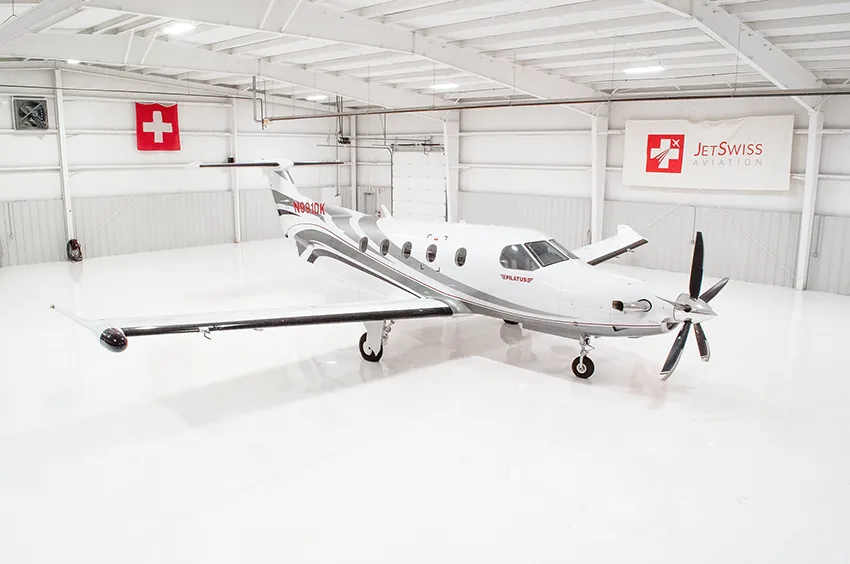 Exterior view of a 2015 Pilatus, PC-12NG.