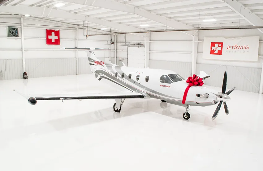 Exterior view of a 2015 Pilatus, PC-12NG.