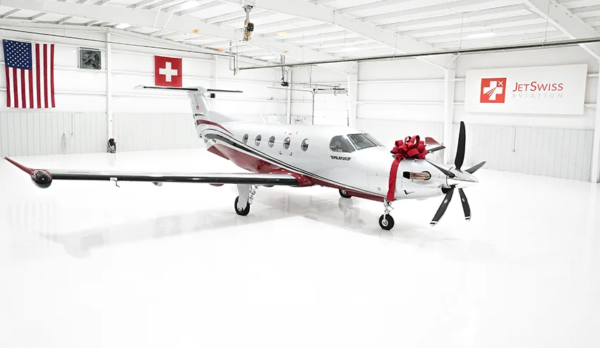 Exterior view of a 2015 Pilatus, PC-12NG.