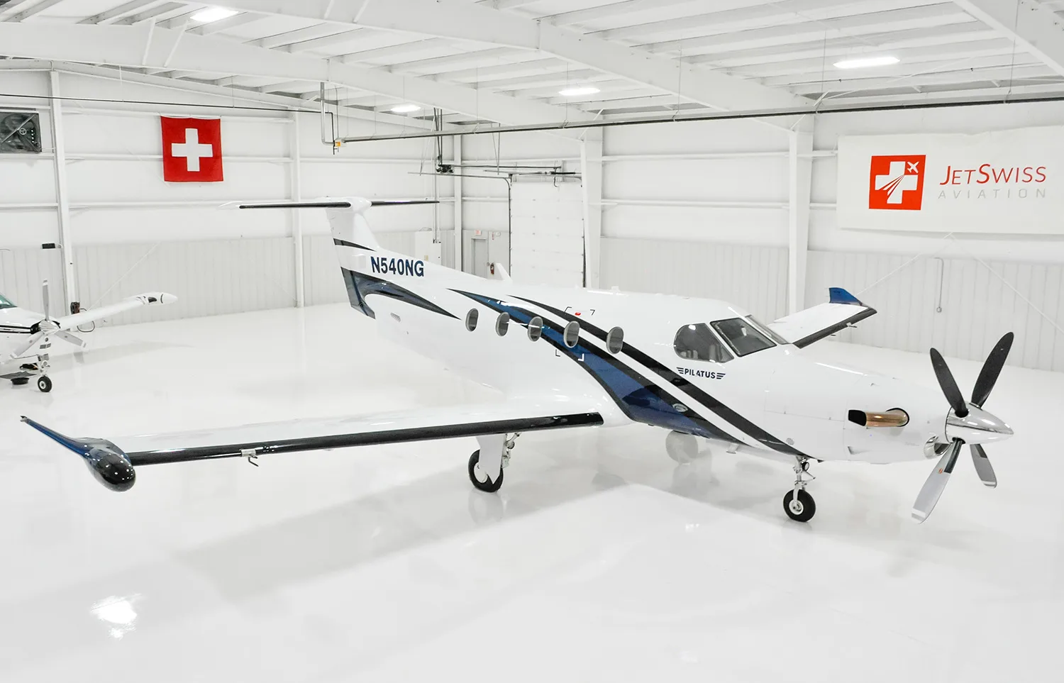 Exterior view of a 2015 Pilatus, PC-12NG.