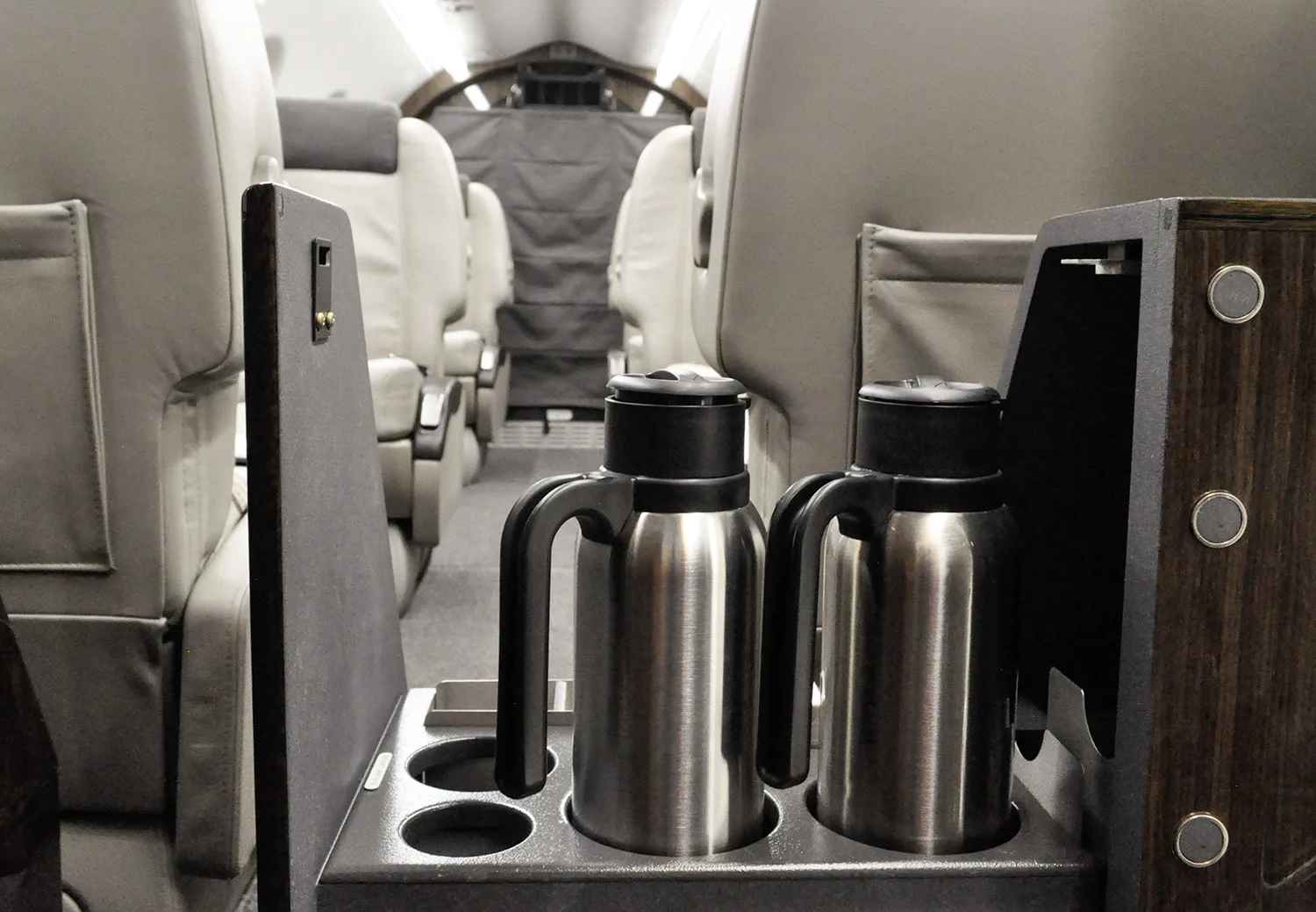 Cabin interior of a 2015 Pilatus.