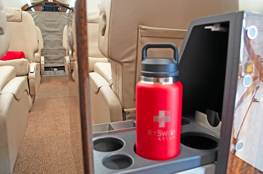 Cabin interior of a 2016 Pilatus.