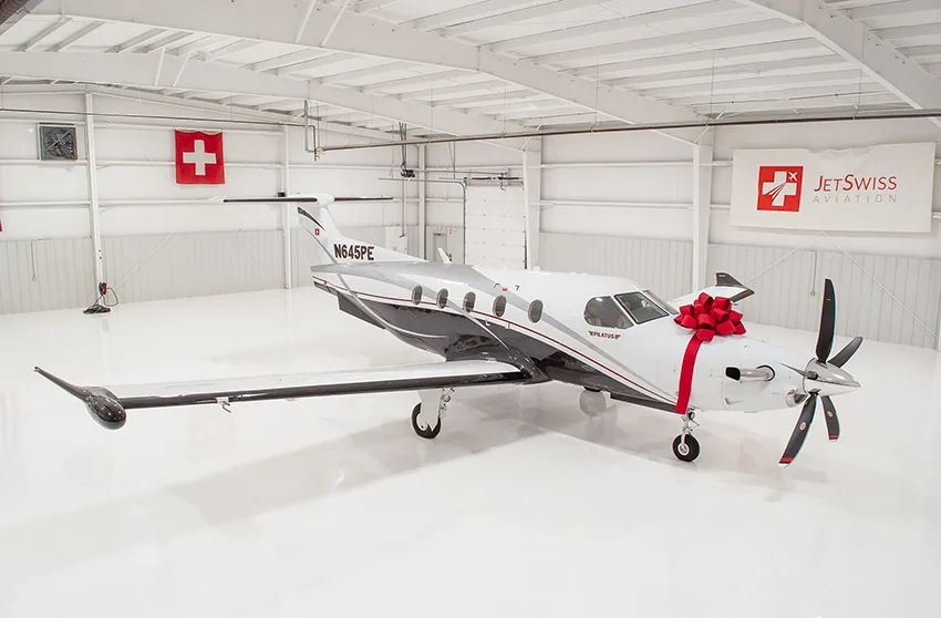 Exterior view of a 2016 Pilatus, PC-12NG.
