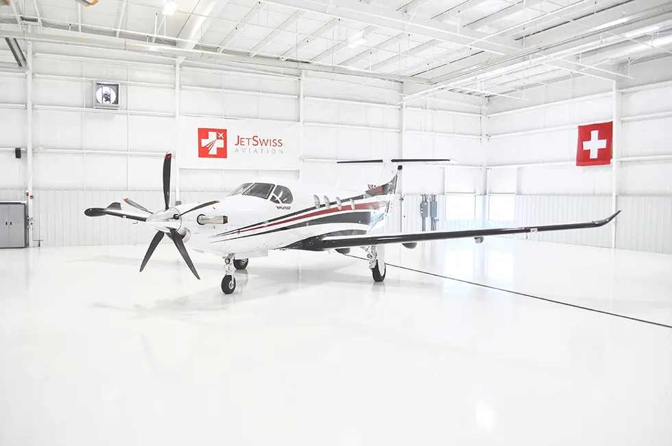 Exterior view of a 2016 Pilatus PC-12NG – SN1624.