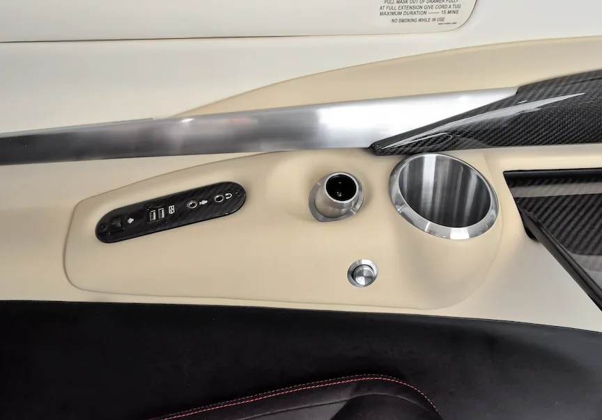 Cabin interior of a 2016 Piper M600.