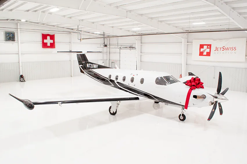 Exterior view of a 2019 Pilatus, PC-12NG.