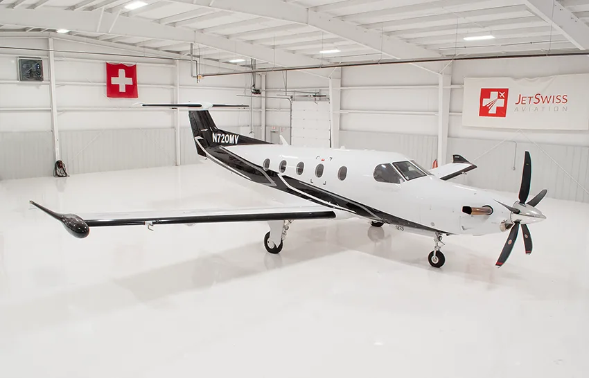 Exterior view of a 2019 Pilatus, PC-12NG.