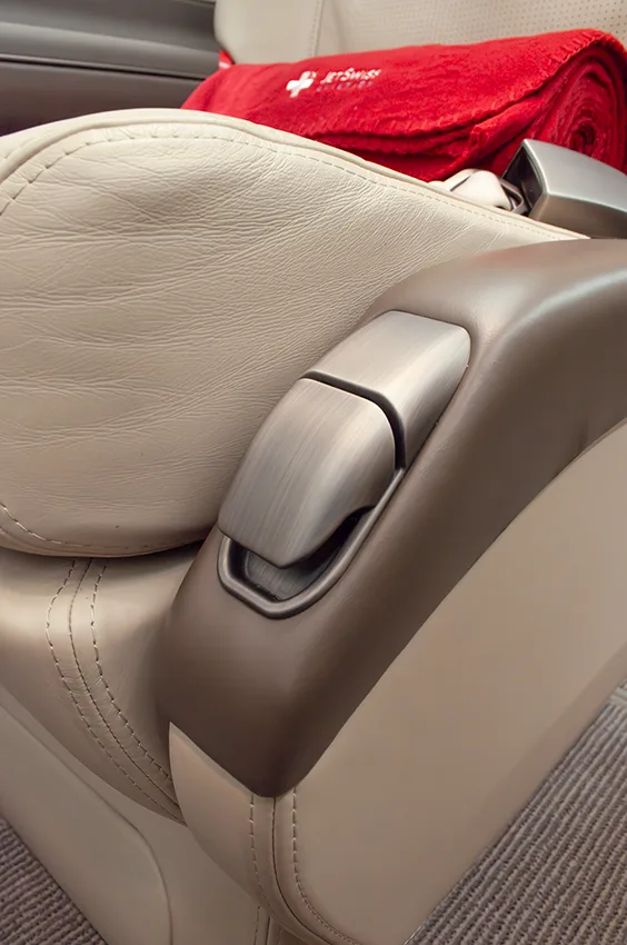 Cabin interior of a 2019 Pilatus.