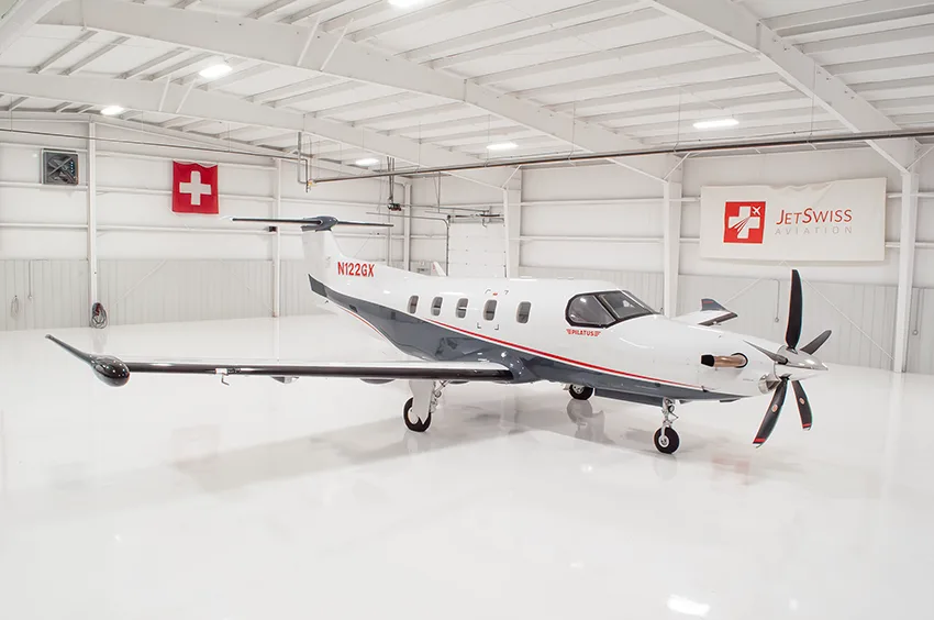 Exterior view of a 2020 Pilatus, PC-12NGX.