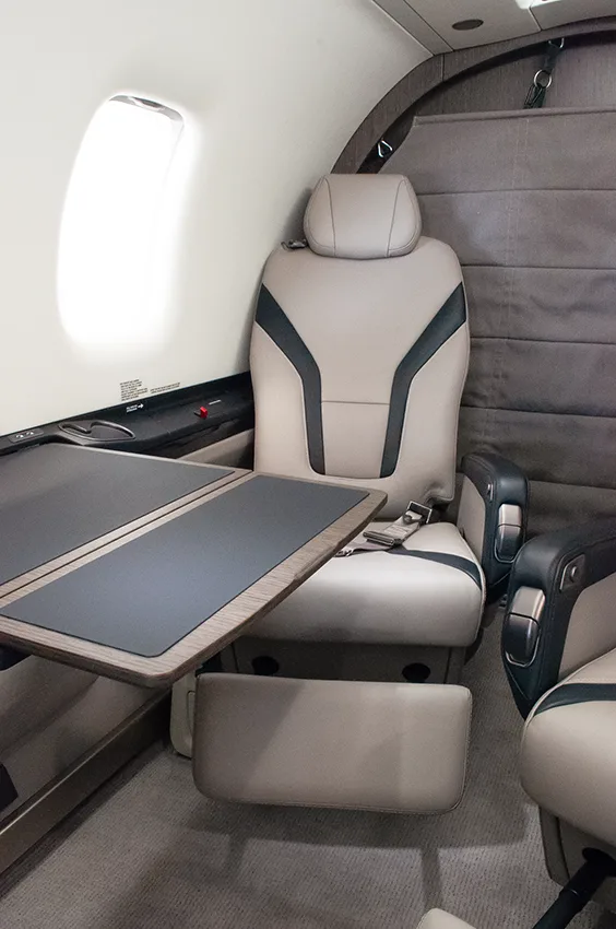 Cabin interior of a 2020 Pilatus.
