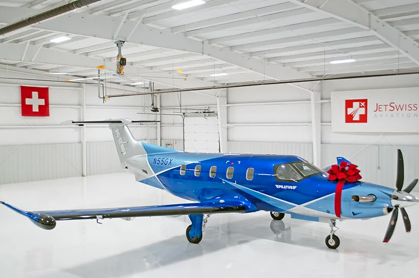 Exterior view of a 2020 Pilatus, PC-12NGX.