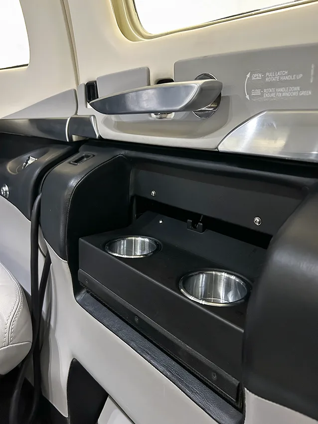 Cabin interior of a 2022 Piper M600 SLS.