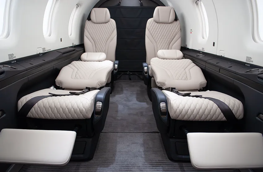 Cabin interior of a 2023 Pilatus PC-12 NGX – SN 2271.