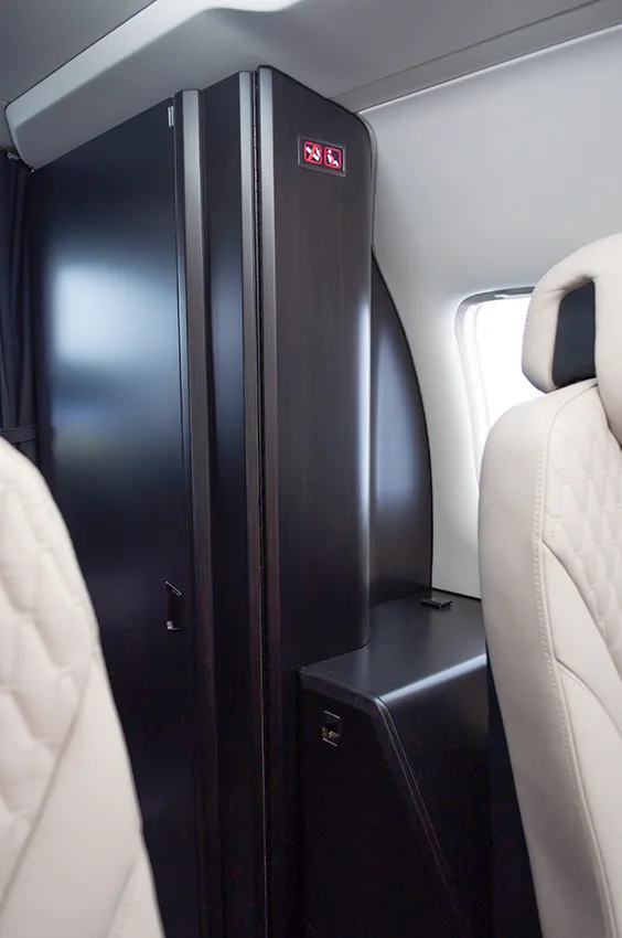 Cabin interior of a 2023 Pilatus PC-12 NGX – SN 2271.