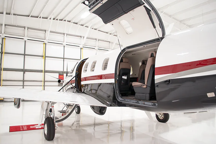 Exterior view of a 2023 Pilatus, PC-12NGX.