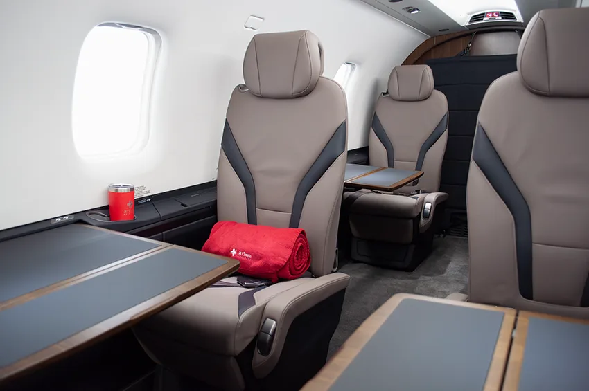 Cabin interior of a 2023 Pilatus.