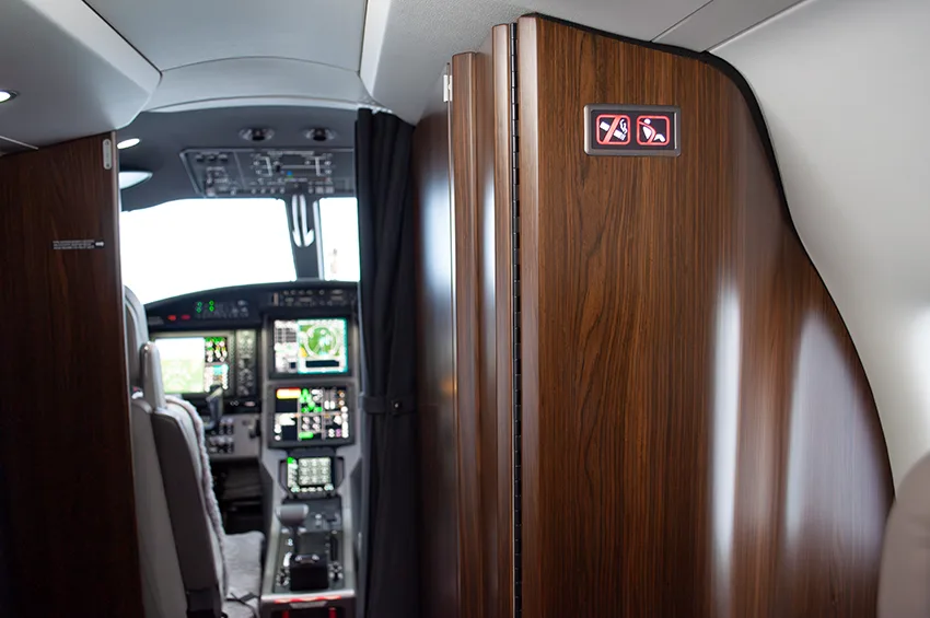 Cabin interior of a 2023 Pilatus.