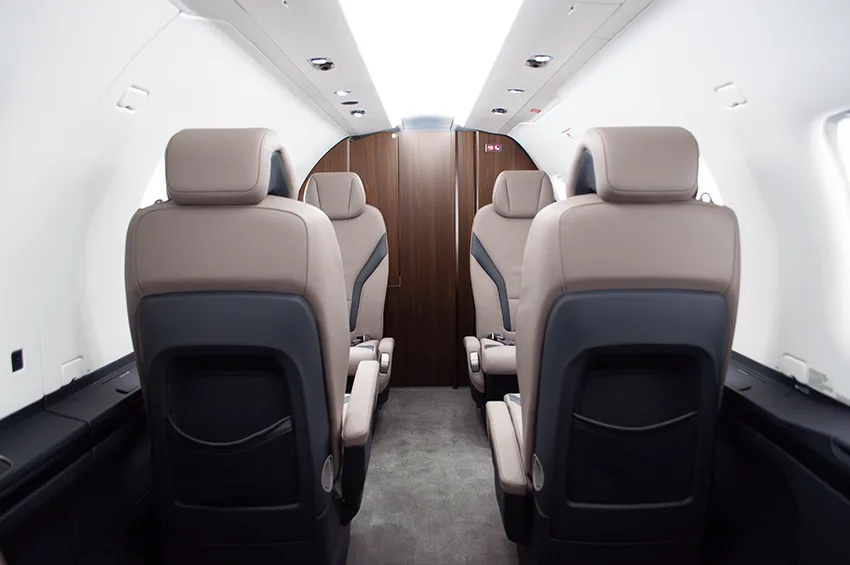 Cabin interior of a 2023 Pilatus.