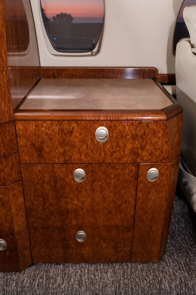 Cabin interior of a 2006 Cessna Citation CJ3.