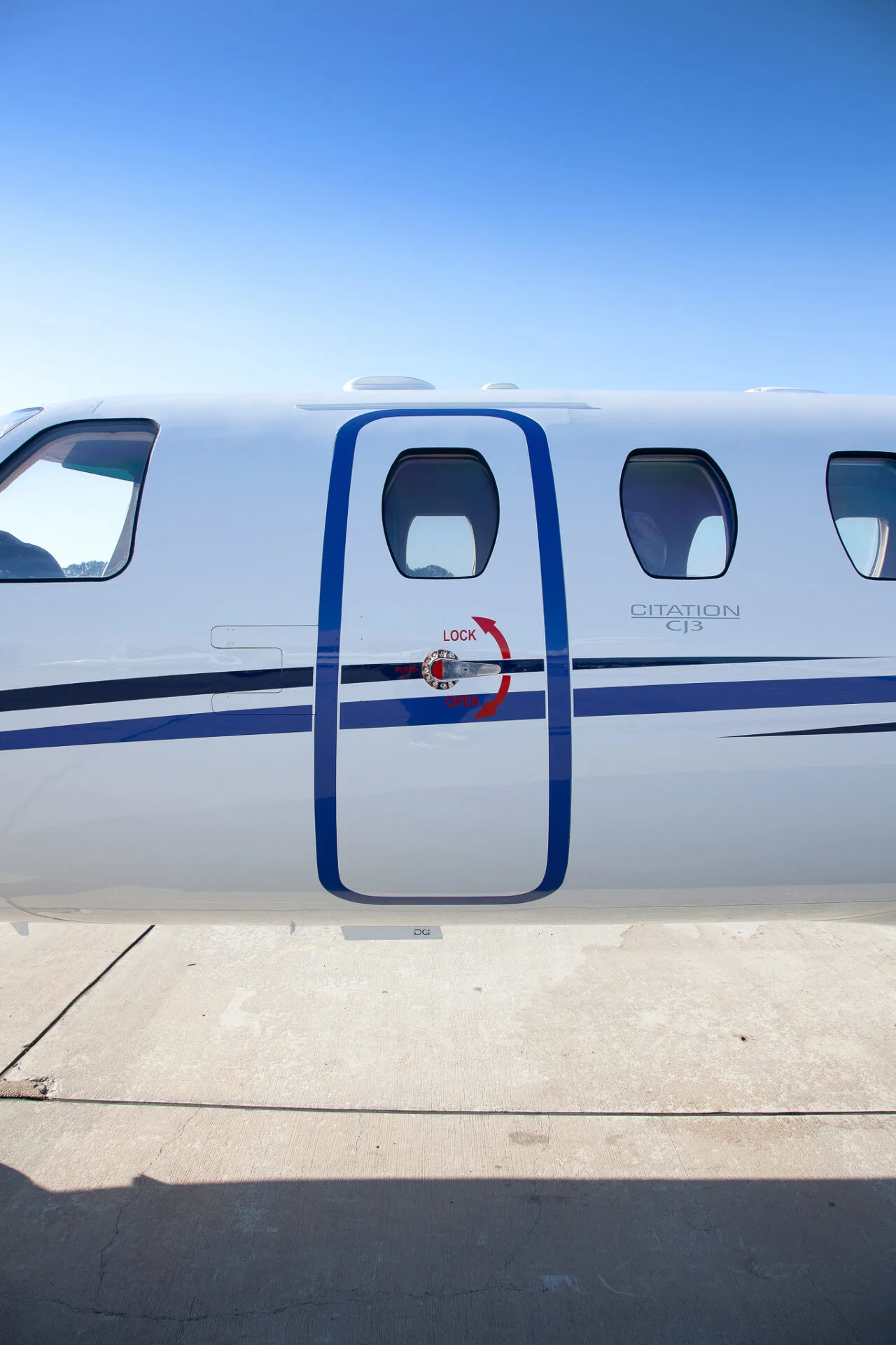 Cabin interior of a 2007 Cessna Citation CJ3.