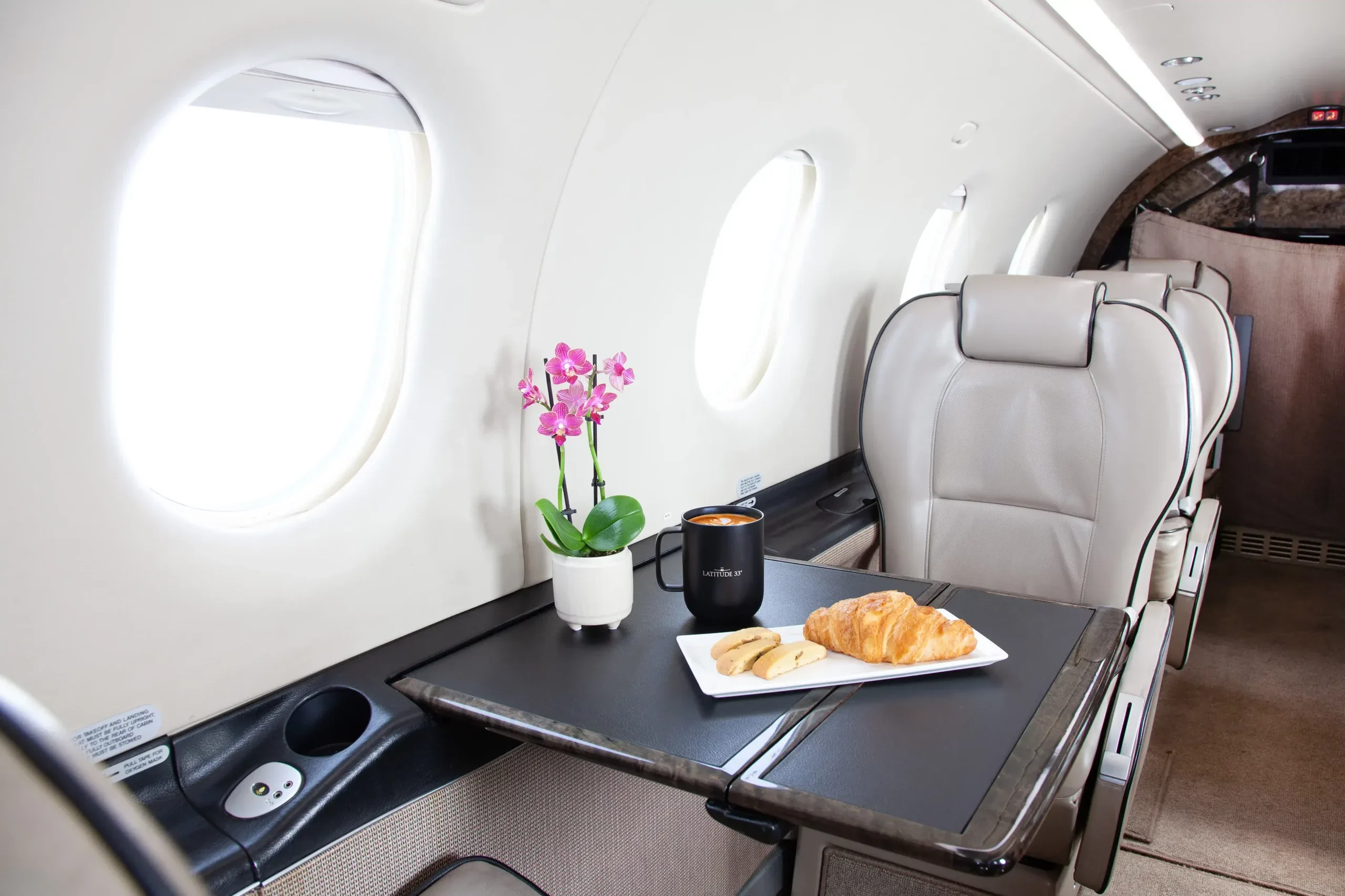 Cabin interior of a 2007 Pilatus.