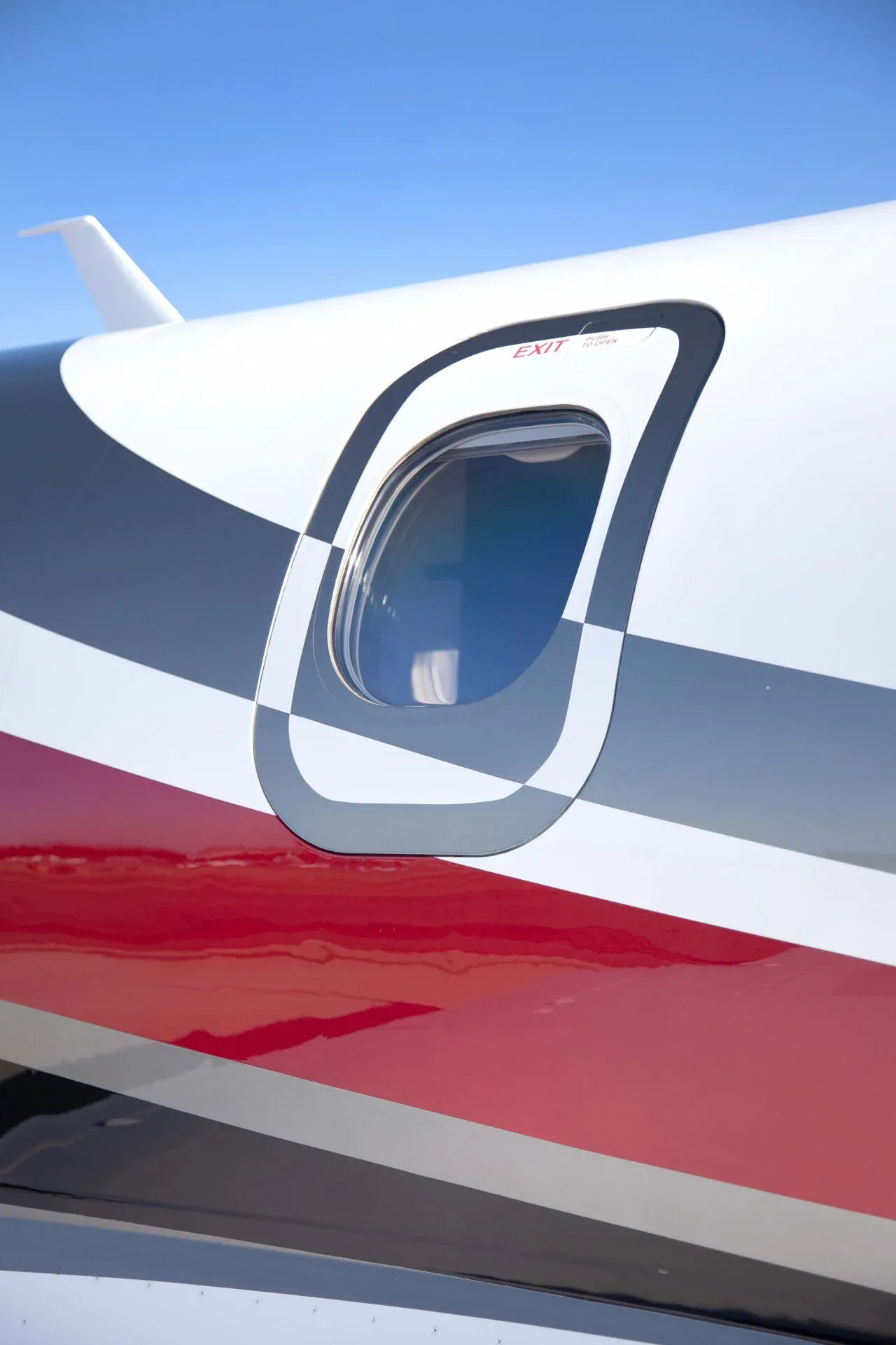 Engine detail of a 2017 Embraer Phenom 300.