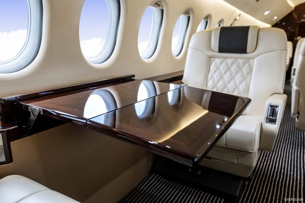 Cabin interior of a 1996 Dassault FALCON 900B | Leviate Air Group.