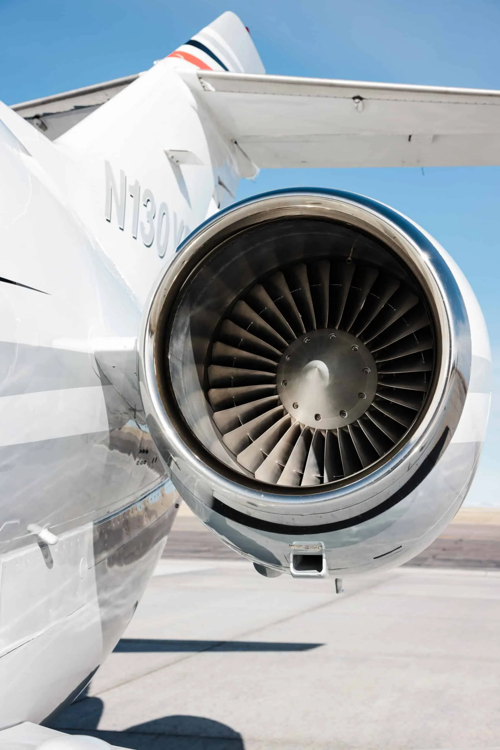 Engine detail of a 2002 Hawker 800XP | Leviate Air Group.