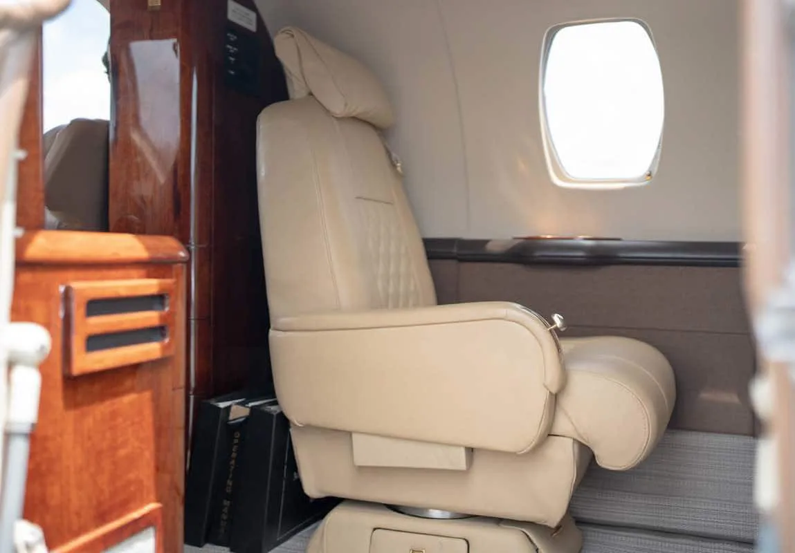 Cabin interior of a 2003 Cessna CITATION ENCORE | Leviate Air Group.