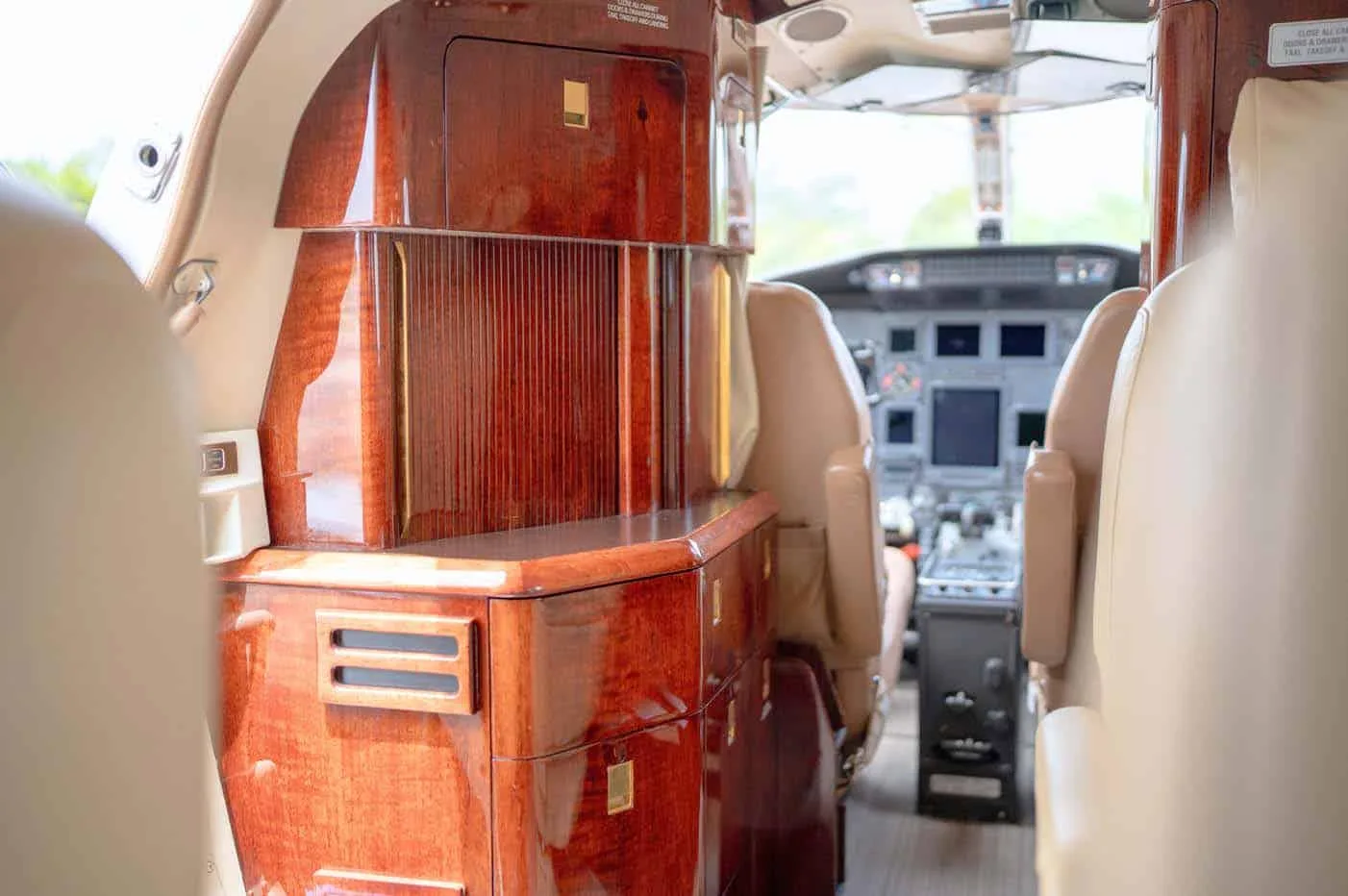 Cabin interior of a 2003 Cessna CITATION ENCORE | Leviate Air Group.