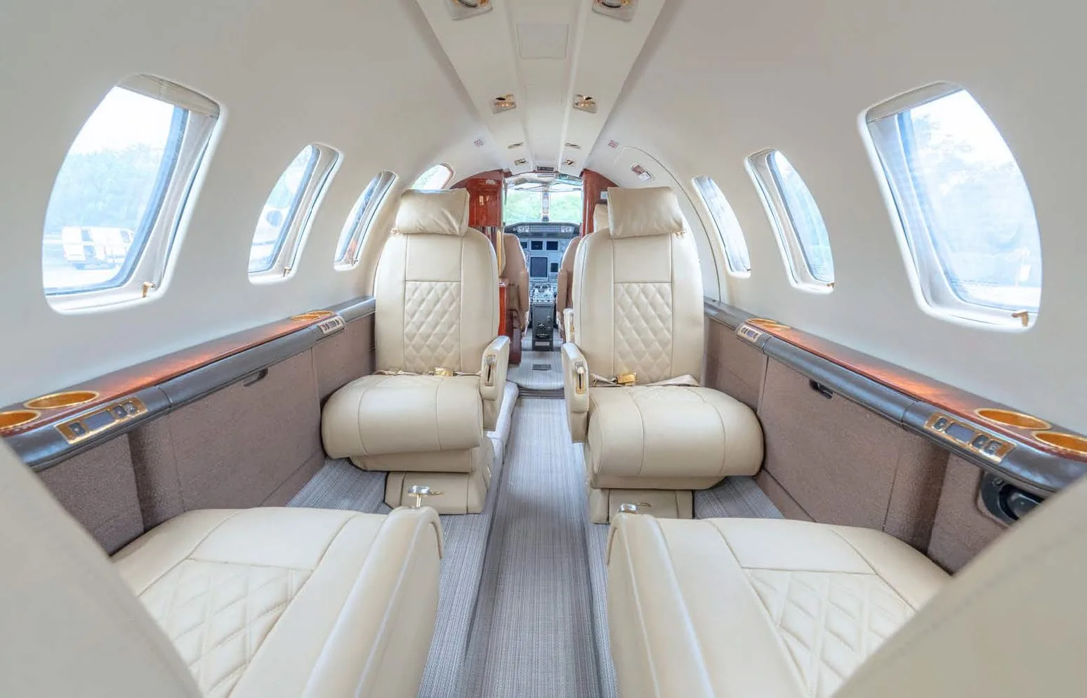 Cabin interior of a 2003 Cessna CITATION ENCORE | Leviate Air Group.