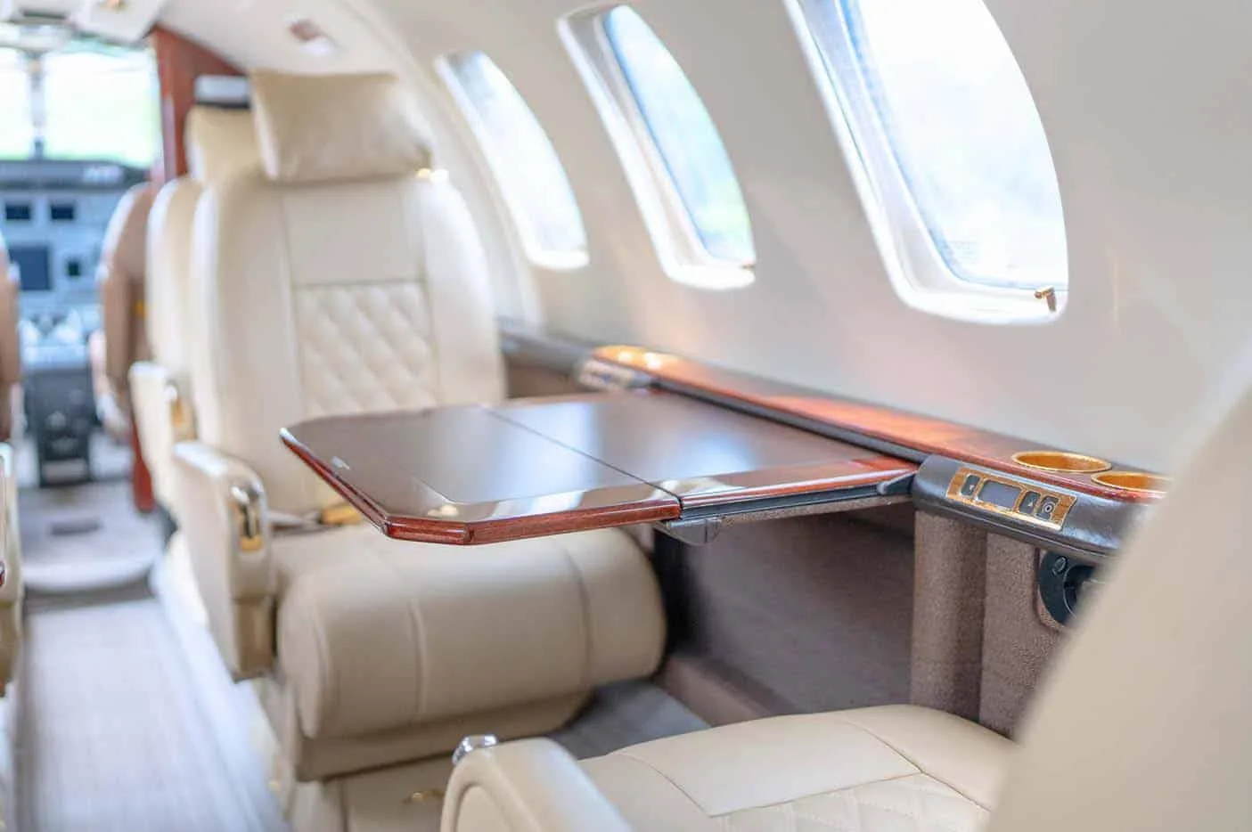 Cabin interior of a 2003 Cessna CITATION ENCORE | Leviate Air Group.