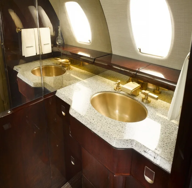 Cabin interior of a 2003 Cessna Citation Excel | Leviate Air Group.
