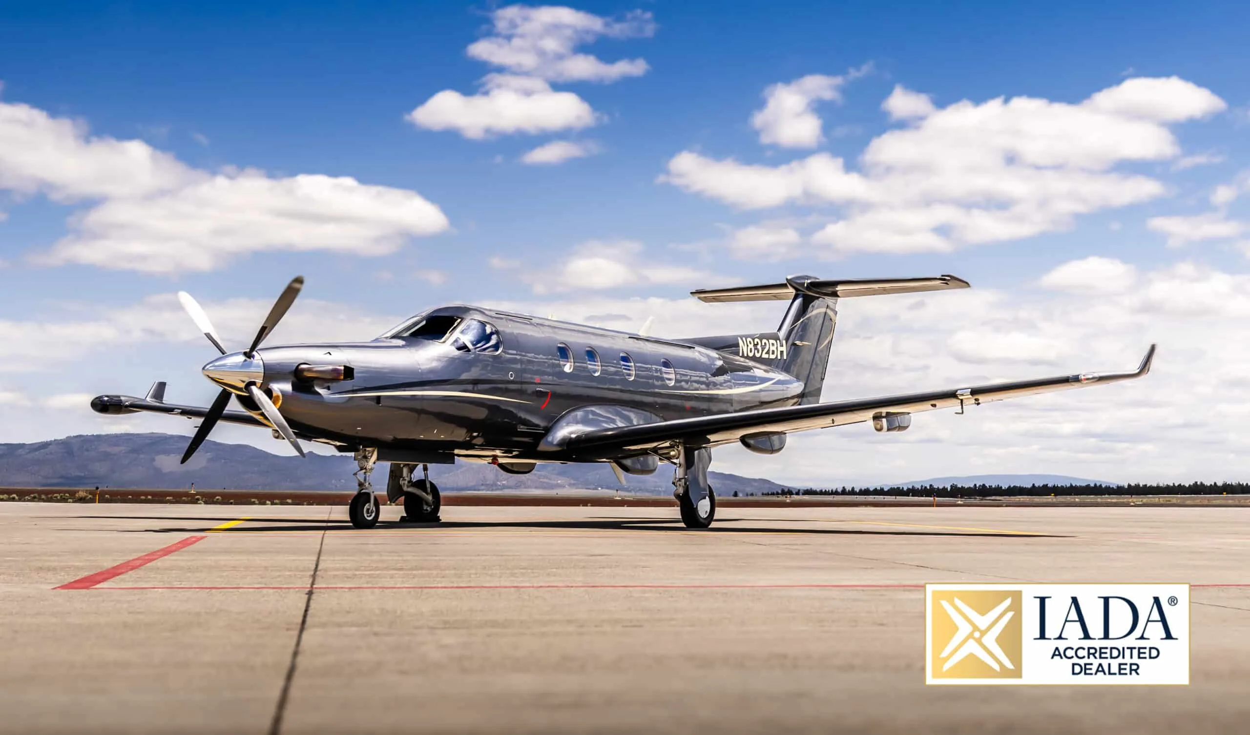 Exterior view of a 2003 Pilatus PC-12/45 | Leviate Air Group.