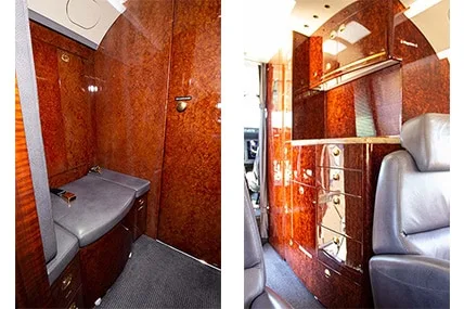 Cabin interior of a 2004 Bombardier Challenger 300 - SN: 20027.