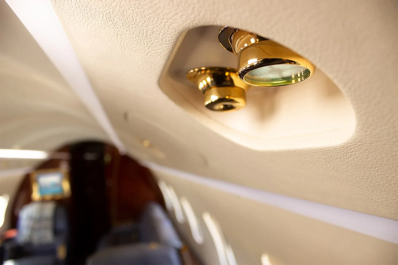Cabin interior of a 2004 Bombardier Challenger 300 - SN: 20027.