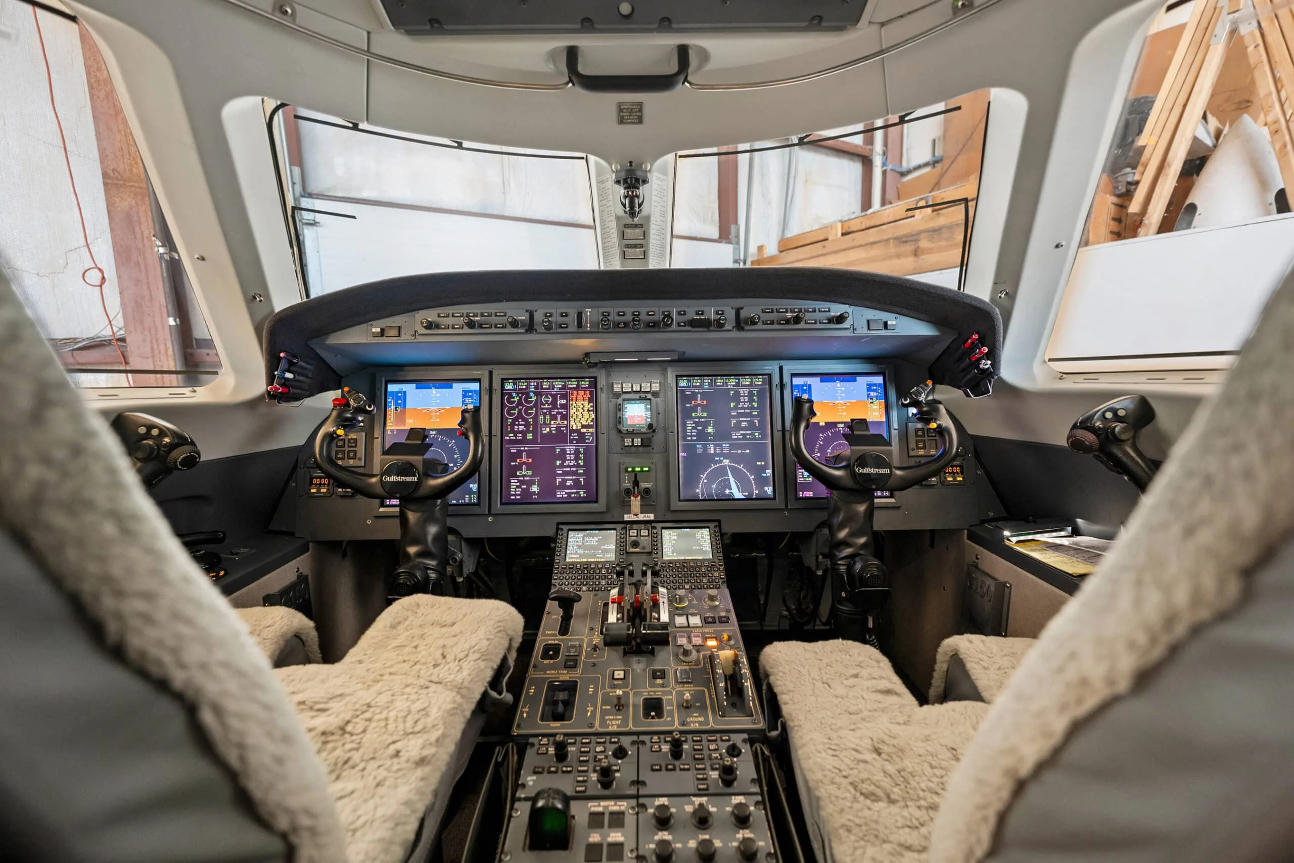 Cockpit and instrument panel of a 2007 Gulfstream G150 | Leviate Air Group.