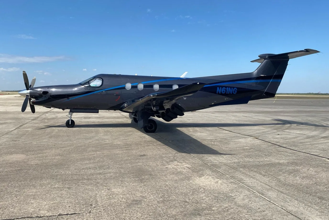 Exterior view of a 2010 Pilatus PC-12NG | Leviate Air Group.