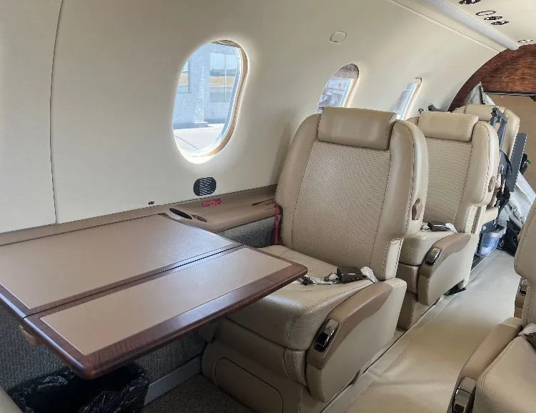 Cabin interior of a 2010 Pilatus PC-12NG | Leviate Air Group.