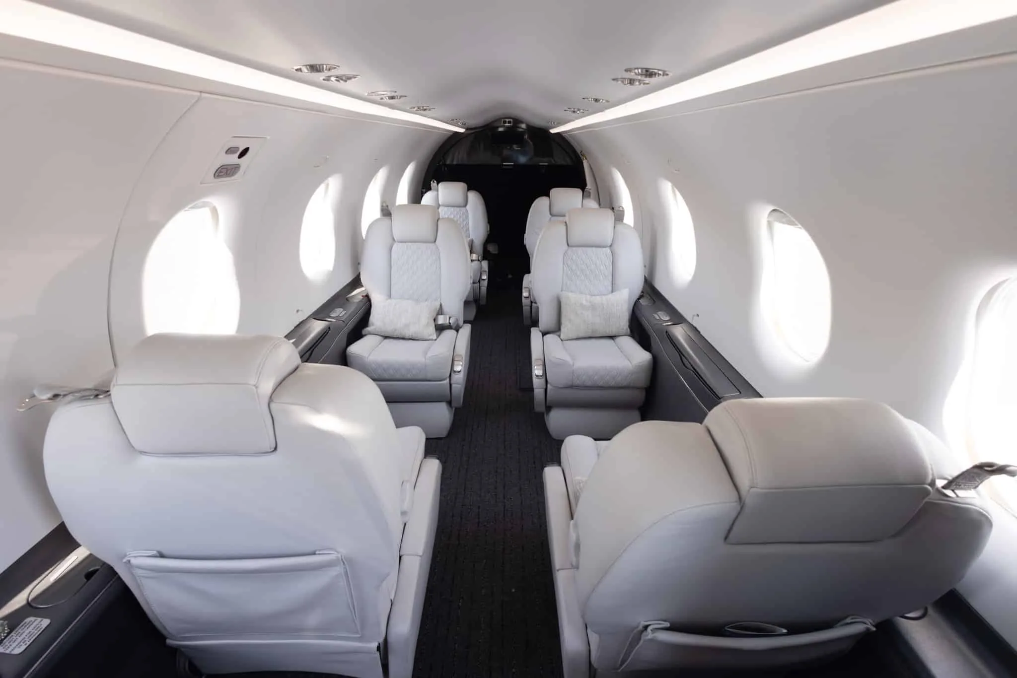 Cabin interior of a 2013 Pilatus PC-12NG | Leviate Air Group.