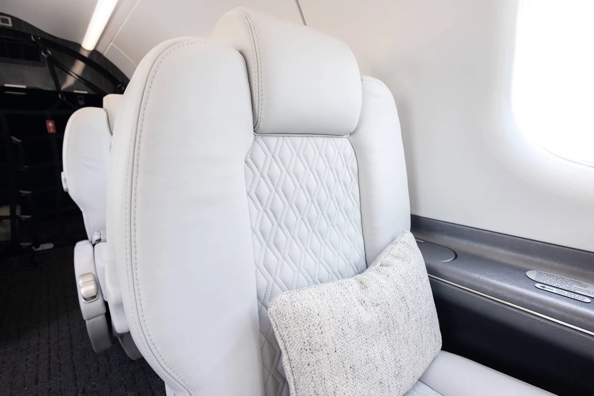 Cabin interior of a 2013 Pilatus PC-12NG | Leviate Air Group.