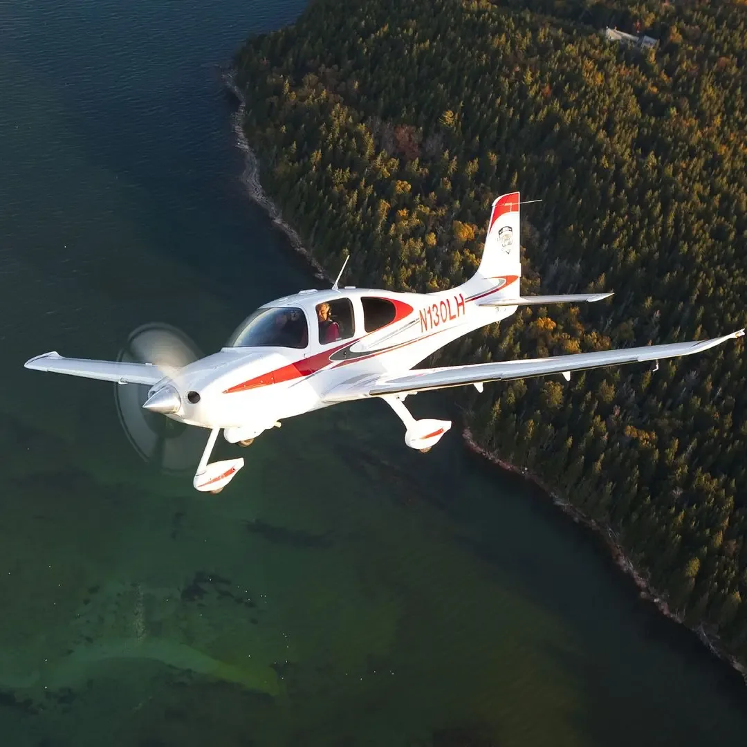 Exterior view of a 2024 Tecnam P-Mentor, N316VV.