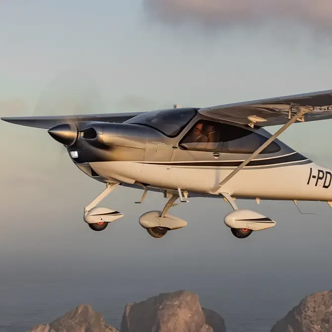 Marketing image of a 2026 Tecnam P2010-TDI Gran Lusso CD170.