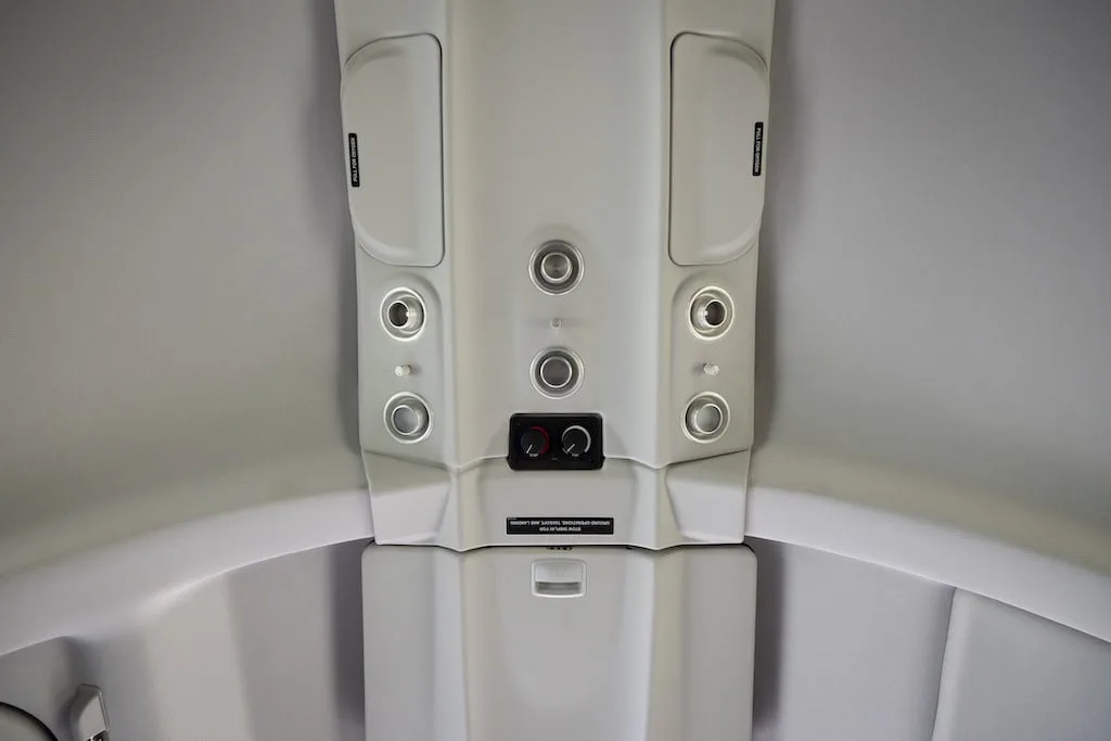 Cabin interior of a 2018 Cirrus SF50 Vision Jet.
