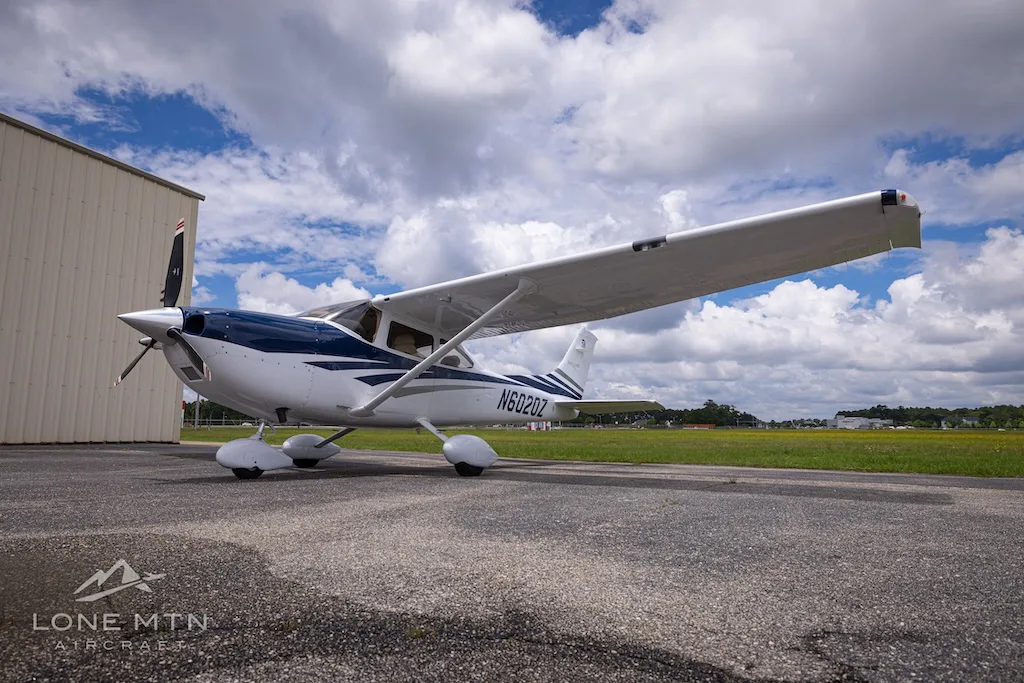 Exterior view of a 2006 Cessna T182T Skylane TC, N6020Z.