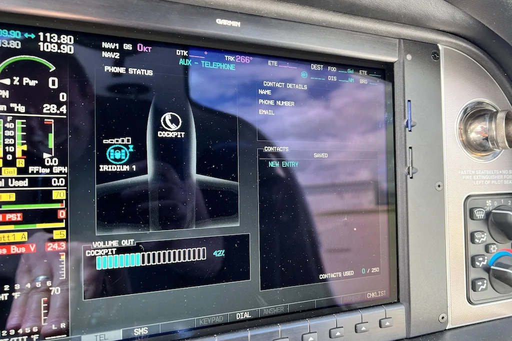 Avionics suite of a 2013 Cirrus SR22T G5 GTS.