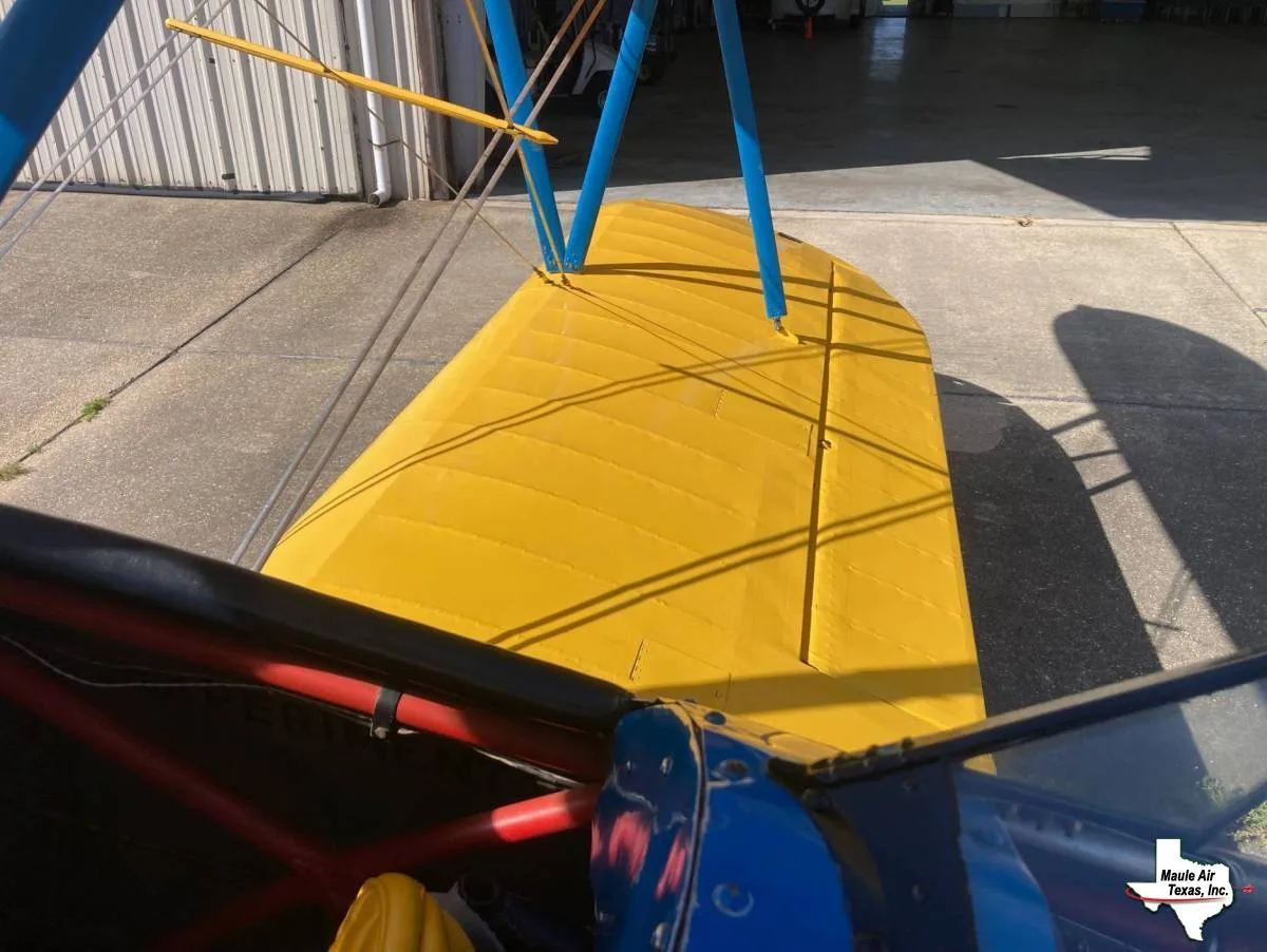 Exterior view of a 1941 Boeing Stearman - A75N1, PT-17.