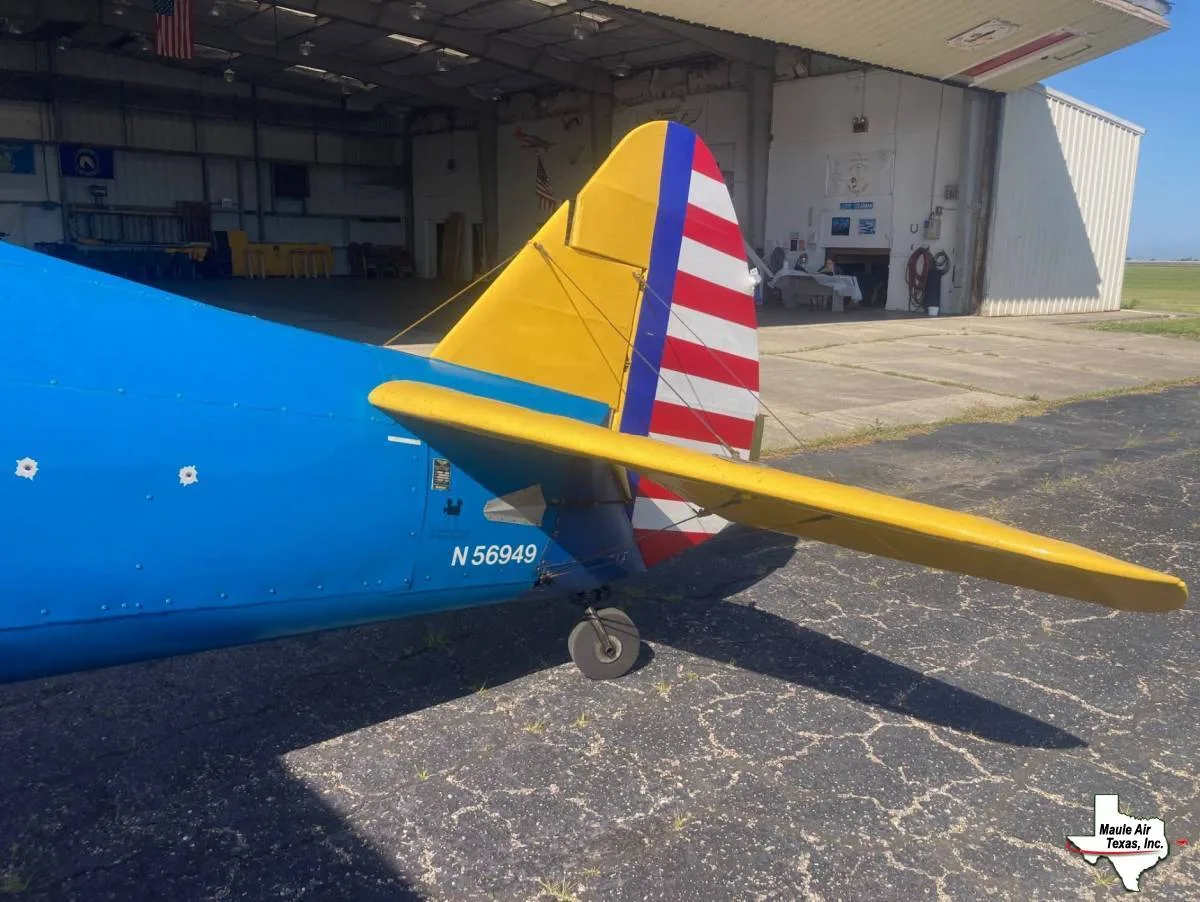 Exterior view of a 1941 Boeing Stearman - A75N1, PT-17.