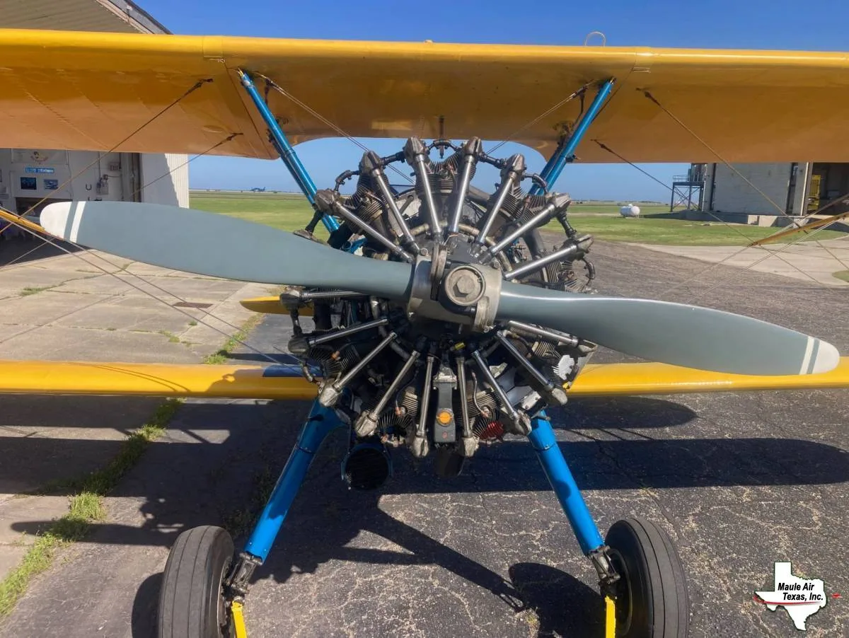 Engine detail of a 1941 Boeing Stearman - A75N1.